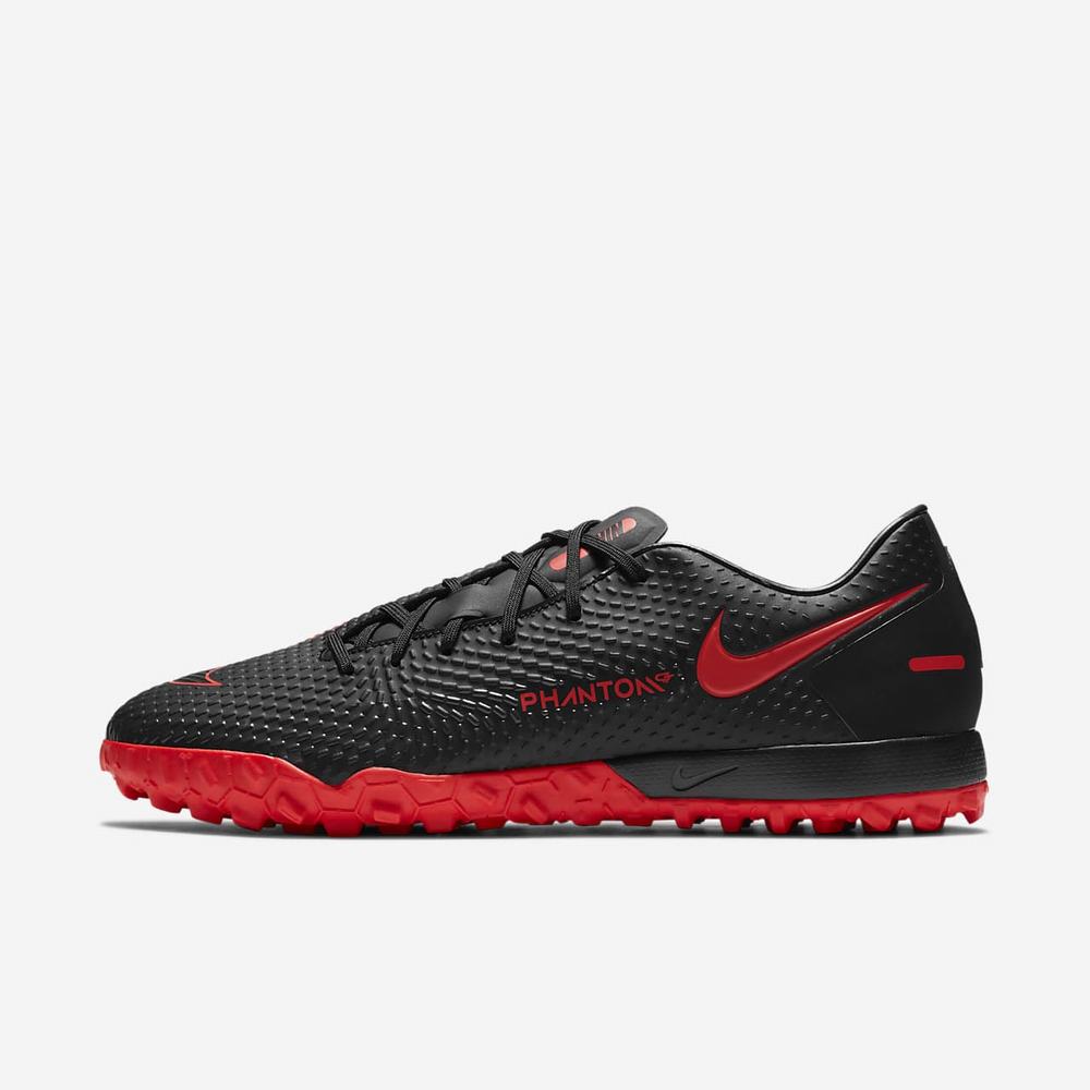 Chaussure De Foot Nike Phantom GT Academy TF Noir 0694-182 Black/Dark Smoke Grey/Chile Red Femme | VYU-44761229